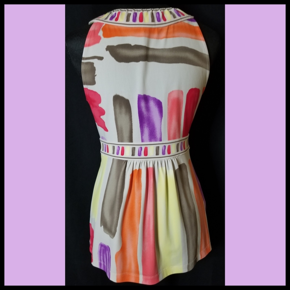 BCBG*Brush Stroke Tank/Halter Top - Picture 2 of 7